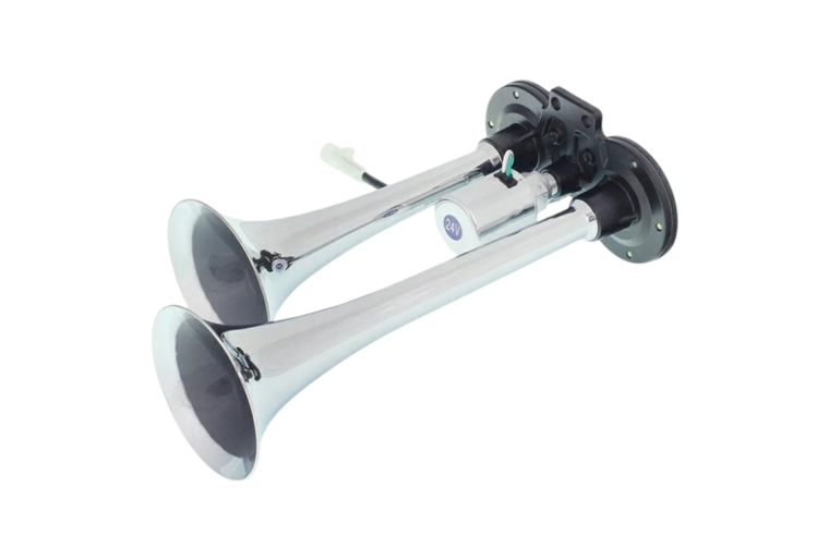 dubbele luchthoorn - 24 volt - toeter - scheepshoorn - claxon - signaalhoorn - l= 240/300mm
