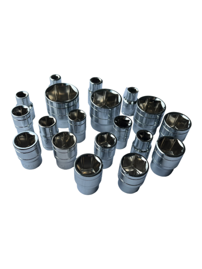 professionele hex doppen set - dopsleutelset - 19 delig - zeskantdoppen set 1/2 - dopset
