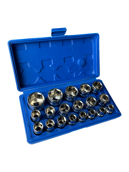 professionele hex doppen set - dopsleutelset - 19 delig - zeskantdoppen set 1/2 - dopset