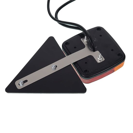 aanhangwagen verlichting set - 7,5m + 2,5m - led verlichting met driehoekreflectoren - aanhanger verlichting set