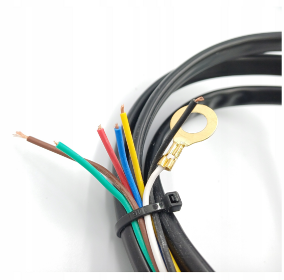 universele 7 polig stekkerdoos met kabel - elektrische kabelboom - 7-polig contactdoos - 2m kabel