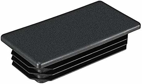 rechthoek insteekdop - 40x20mm - 20 stuks - lichtgewicht geribbelde eindkap - inslagdop - kunststofdop