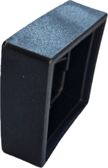 vierkant omsteekdop - 45x45mm - 10 stuks - standaard eindkap - inslagdop - kunststofdop - paaldop