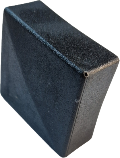 vierkant omsteekdop - 45x45mm - 10 stuks - standaard eindkap - inslagdop - kunststofdop - paaldop