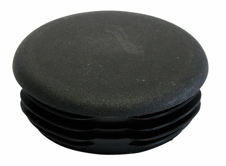 rond insteekdop - 40mm - 20 stuks - lichtgewicht geribbelde eindkap - inslagdop - kunststofdop