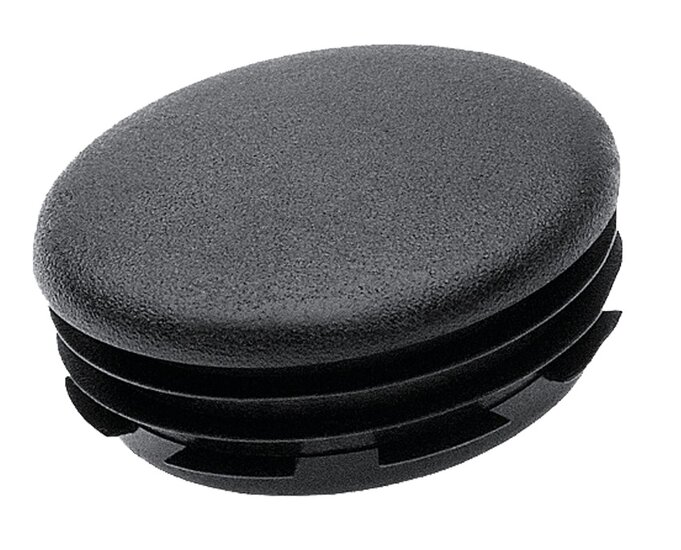 rond insteekdop - 40mm - 20 stuks - lichtgewicht geribbelde eindkap - inslagdop - kunststofdop