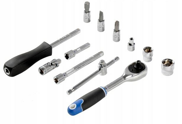 doppenset - 1/4 duims - doppendoos - 38 delig - ratelset - dopsleutelset - geko