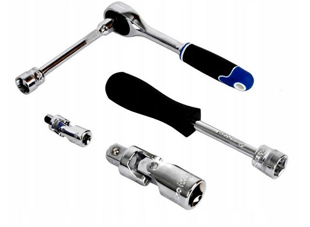 doppenset - 1/2 en 1/4 duim - doppendoos - dopsleutelset - ratelset - 108 delig - geko