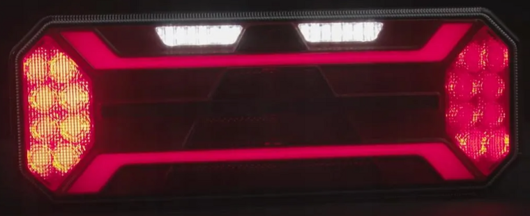 achterlicht led 74x led - rechts - 12/24 volt - ledlamp - achterlamp - trailerlamp - led achterlamp - led achterlicht