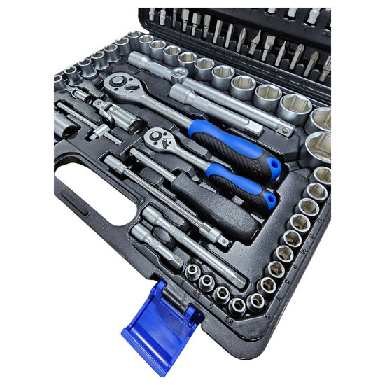 doppenset - 1/2 en 1/4 duims -  doppendoos - gereedschapsset - ratelset -&nbsp;94 delig - satra - asta