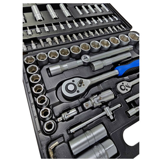 doppenset - 1/2 en 1/4 duims -  doppendoos - gereedschapsset - ratelset -&nbsp;94 delig - satra - asta