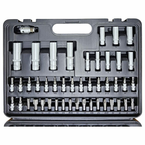 doppenset - 1/2 en 1/4 duims -  doppendoos - gereedschapsset - ratelset -&nbsp;94 delig - satra - asta