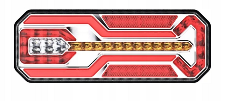 achterlicht led 76x led - rechts - 12/24 volt - ledlamp - achterlamp - trailerlamp