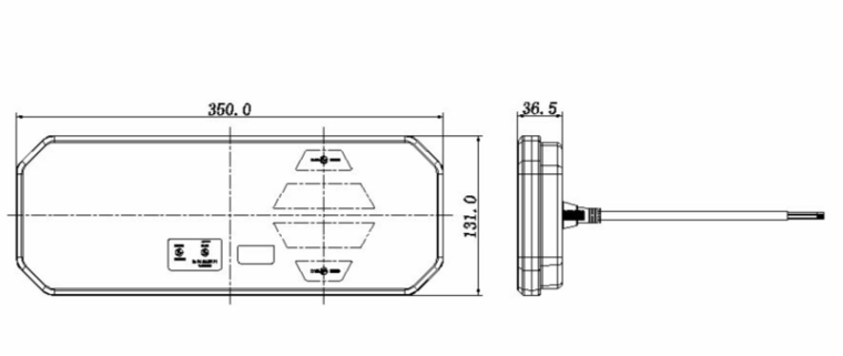 achterlicht led 82x led - rechts - 12/24 volt - ledlamp - achterlamp - led achterlicht