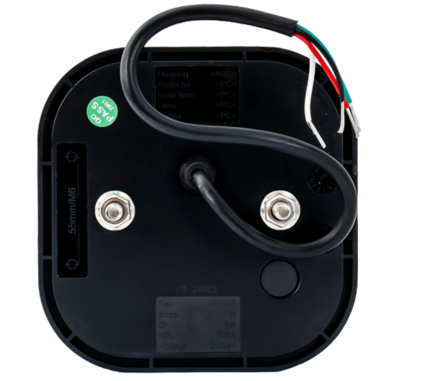 achterlicht neon led 41x led - links - 12/24 volt - ledlamp - achterlamp - led achterlicht