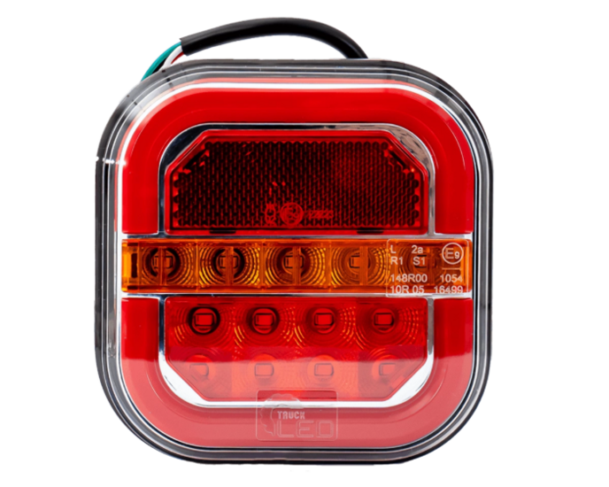 achterlicht neon led 41x led - links - 12/24 volt - ledlamp - achterlamp - led achterlicht