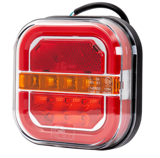 achterlicht neon led 41x led - links - 12/24 volt - ledlamp - achterlamp - led achterlicht