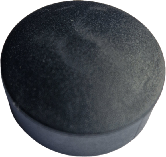 ronde omsteekdop - 50mm - 10 stuks - eindkap - inslagdop - kunststofdop - paaldop