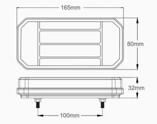 achterlicht led tl 14x leds - rechts - ledlamp - aanhangerverlichting - achterlicht - led achterlicht