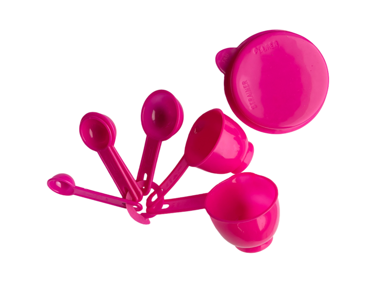 maatbekerset 8 delig - 500ml - maatbeker - roze - benson - maatkan - 0.5l - maat beker