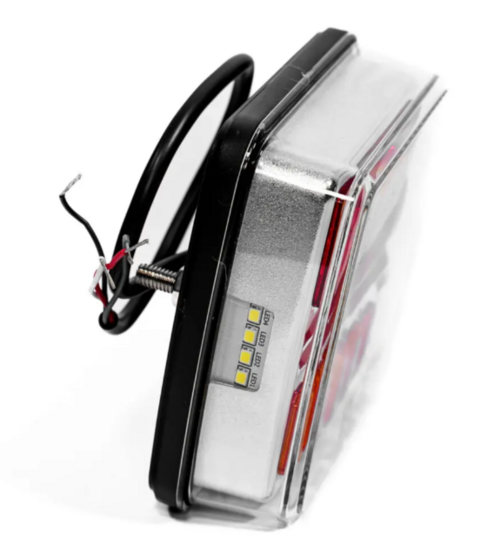 achterlicht led vierkant 25x leds - rechts - aanhangerverlichting - achterlichten - ledlamp - led achterlicht