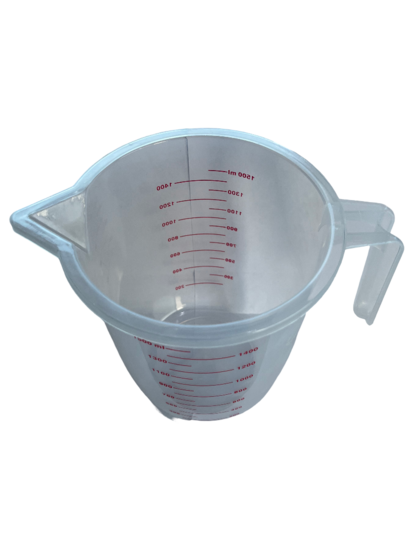 maatbeker - 1500 ml - 1.5 liter - vloeistofbeker - schenkbeker - maat beker - schenkkan