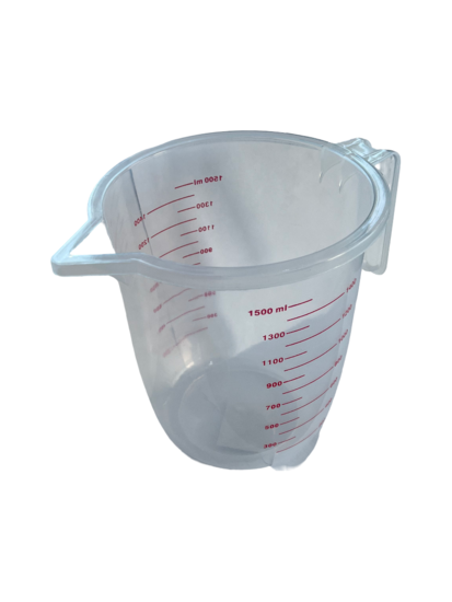 maatbeker - 1500 ml - 1.5 liter - vloeistofbeker - schenkbeker - maat beker - schenkkan
