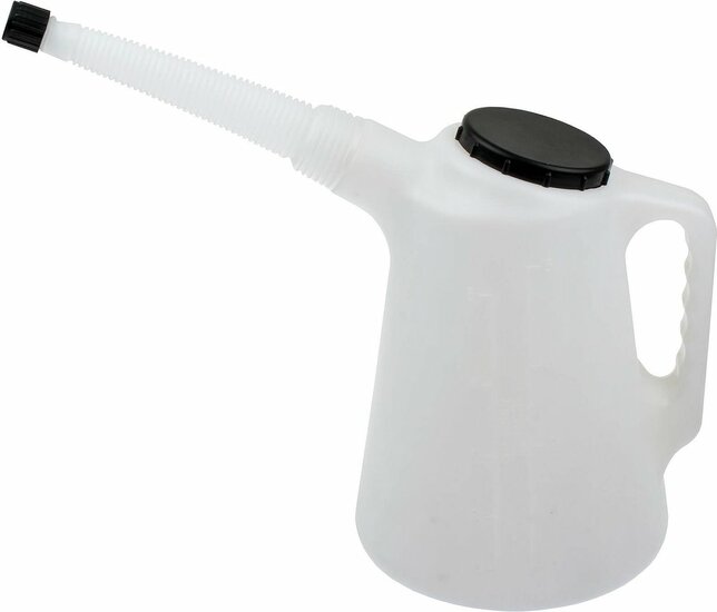 olie en vloeistofkan - 3 liter - schenkkan - flexibele tuit - oliekan - vloeistof schenk kan - koelvloeistofkan - asta