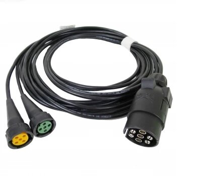 kabel set aspock 6 meter - kabelset 7 polige stekker - verlichtingskabel - aanhanger kabelkabel set aspock 6 meter - kabelset 7
