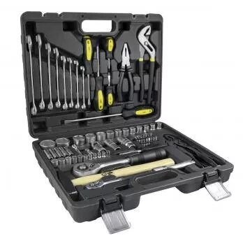 gereedschapsset - ratelset - 72 delig - doppenset - 1/2 en 1/4 aansluiting