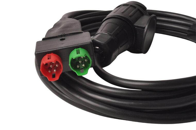 verlichting set met stekkers 1,5 + 5 meter - radex achterlichten - aanhangerverlichting
