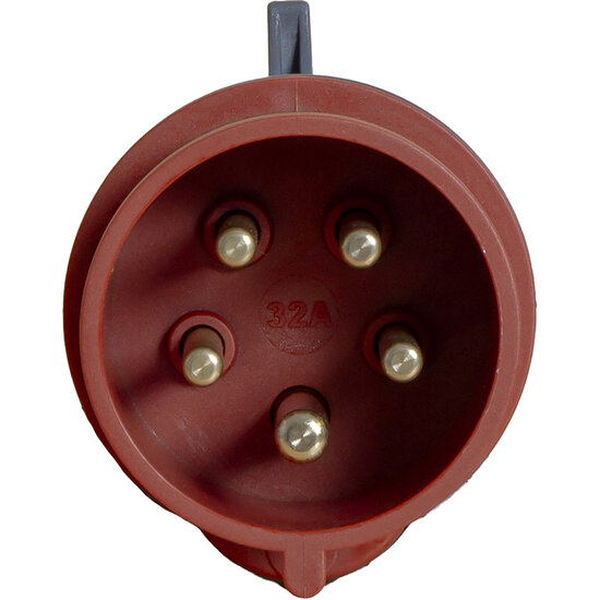 krachtstroom stekker 5 pin - cee stekker 400 volt - 32 ampere - krachtstekker