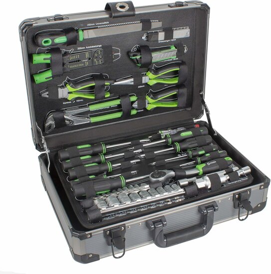 gereedschapsset - ratelset - 300 delig - doppenset - 1/4 - 1/2 en 3/8 aansluiting - doppendoos - gereedschapskoffer