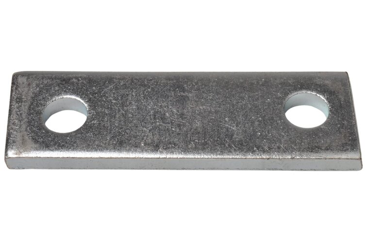 90x30 mm stroppenplaat - montageplaat - stalen plaat - klemplaat