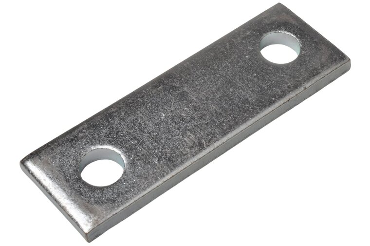 90x30 mm stroppenplaat - montageplaat - stalen plaat - klemplaat