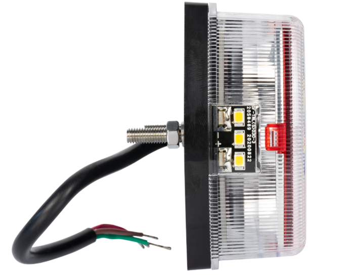 achterlicht led rechthoek 15x led -&nbsp;rechts - ledlamp - aanhangerlamp - led achterlicht - led achterlamp