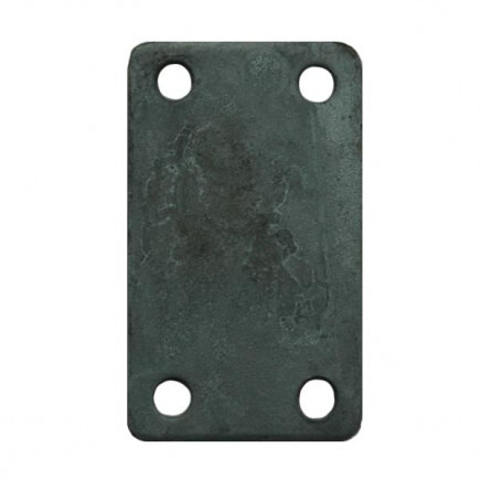 70x160 mm stroppenplaat - montageplaat - stalen plaat - klemplaat