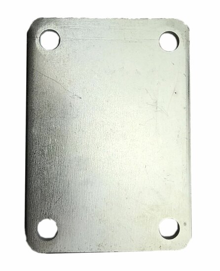 70x160 mm stroppenplaat - montageplaat - stalen plaat - klemplaat