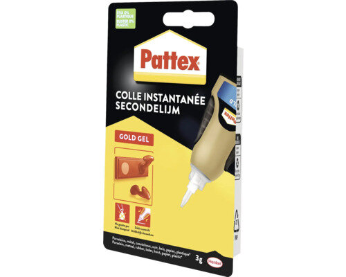 secondelijm gold 3 gram - lijm - gel lijm - universele lijm - pattex