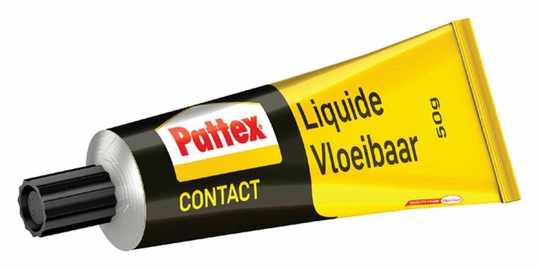 contactlijm 50 gram - lijm - gel lijm - vloeibare lijm - neoprene - pattex