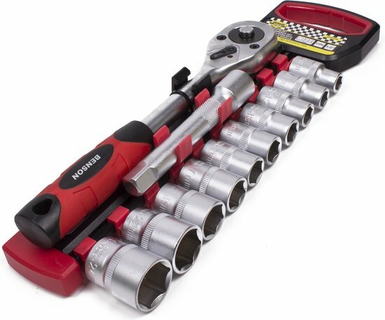 doppenset - 12 delig - 1/2 aansluiting - dopsleutelset - ratelset - benson