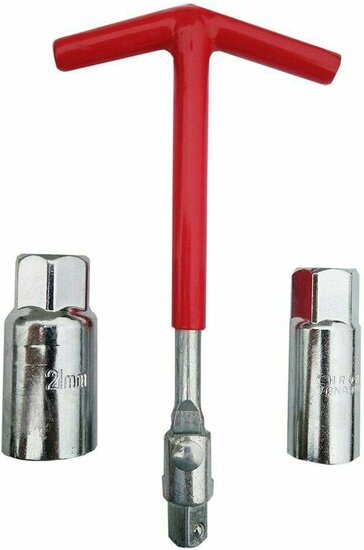 bougiesleutel set - flexibele bougie sleutel - 3 delig - 16 en 21mm - bougiedoppen