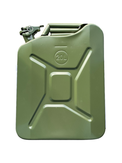 stalen jerrycan - 20 liter - vloeistoftank - benzinekan - vloeistof kan - jerrycan - benson