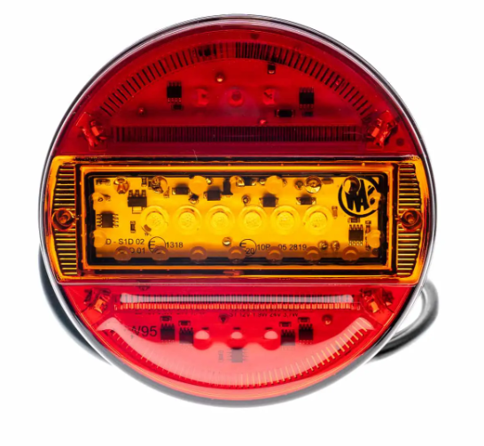 hamburger Led achterlicht 16x led - rond 140mm - achterlicht - achterlamp - led achterlicht - led achterlamp - ledlamp