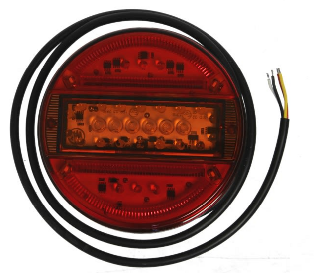 hamburger Led achterlicht 16x led - rond 140mm - achterlicht - achterlamp - led achterlicht - led achterlamp - ledlamp