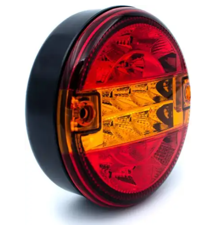 hamburger led achterlicht 20x led - rond 140mm - ledlamp - vrachtwagen achterlicht - led achterlicht - led achterlamp
