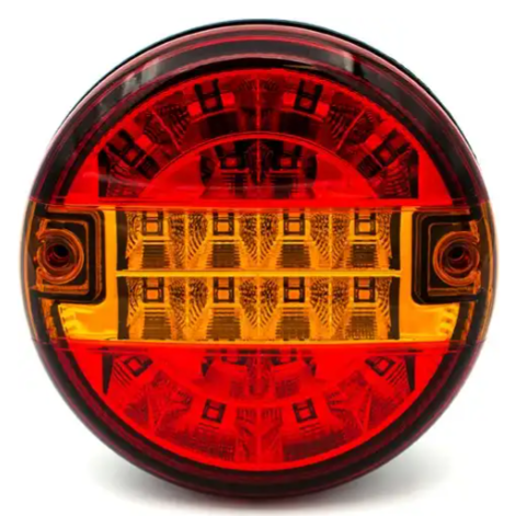 hamburger led achterlicht 20x led - rond 140mm - ledlamp - vrachtwagen achterlicht - led achterlicht - led achterlamp