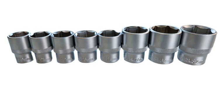 doppenset - 1/2 duims aansluiting - 34 delig - doppendoos - ratelset - xp tools