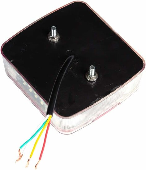 achterlicht led vierkant 18x led - ledlamp - aanhanger led lamp - led achterlicht - achterlamp - achterlicht