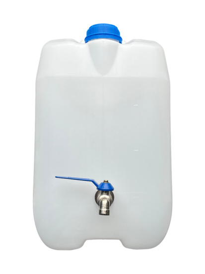 waterkan met metalen tapkraaan - 20 liter - water container - caravan kan - kampeerkan - opslagkan voor drinkwater